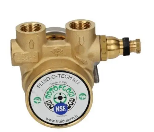 Commercial Espresso Machine Rotary Vane Water Pump Fluidotech Rotoflow 3/8” Npt