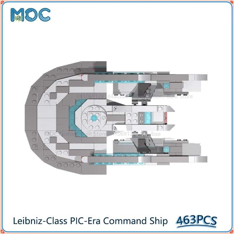 MOC Building Blocks Leibniz-Class PIC-Era Command Ship/Carrier from STO DIY Assemble Bricks Collection Display Toys Gifts 409PCS