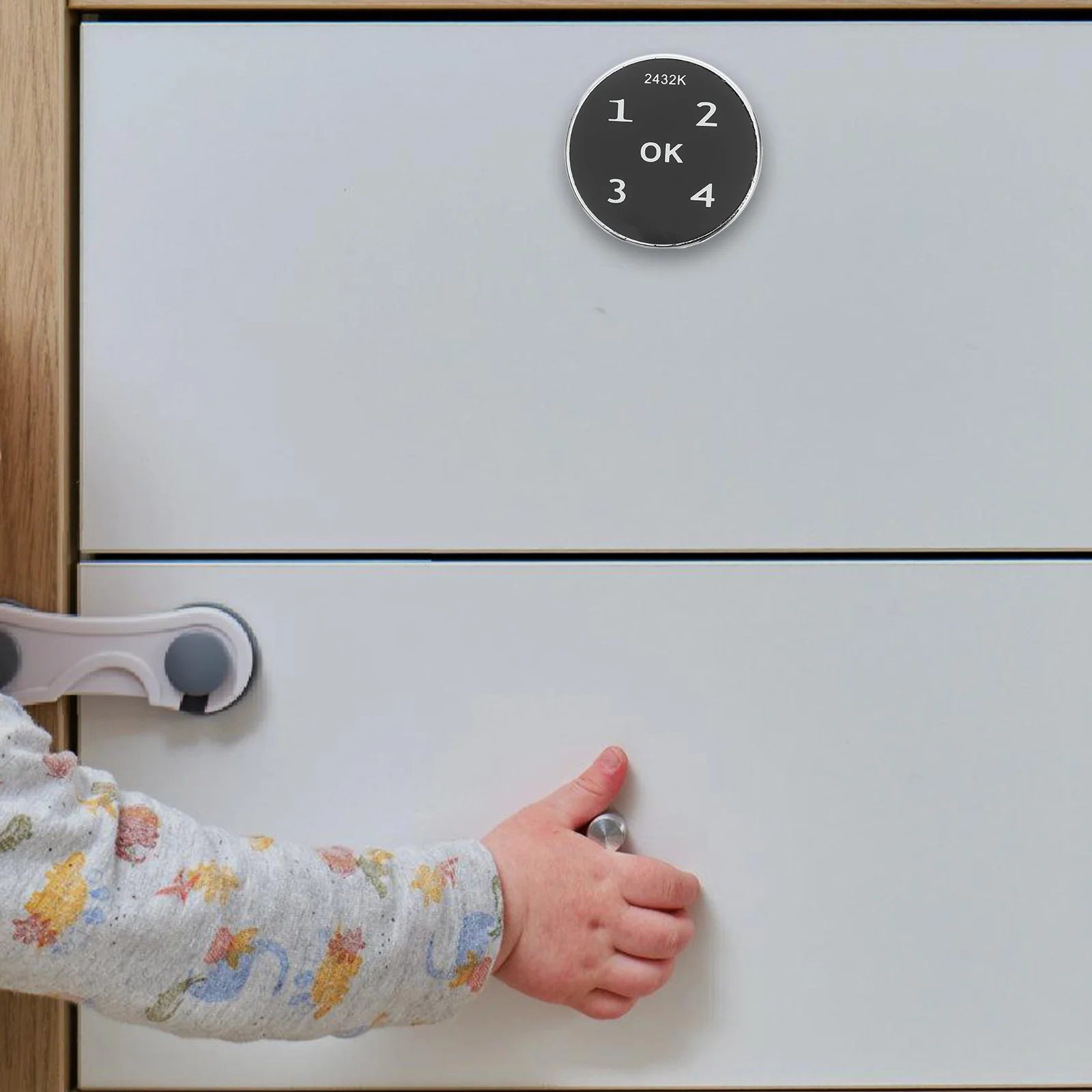 

Electronic Cabinet Lock Durable Alloy Digital Coded Lock for Drawer Cabinet Safety Drawer Locks for Adults