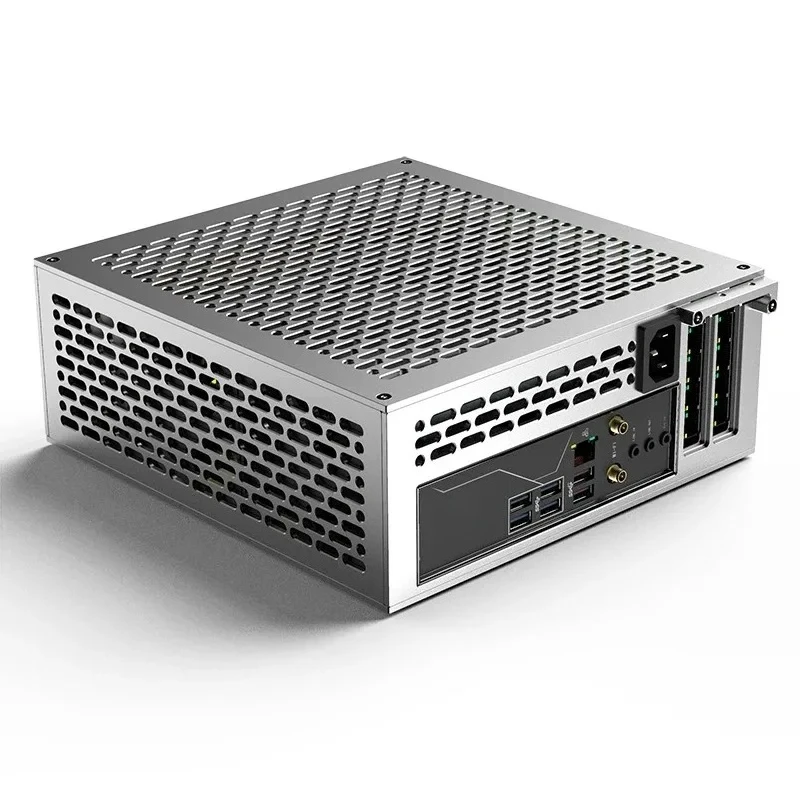 Small Form Factor Desktop Case Dual GPU Slot With 1U Single Output Power Supply Dual GPU Slot A24-V5 5L Mini ITX PC Chassis