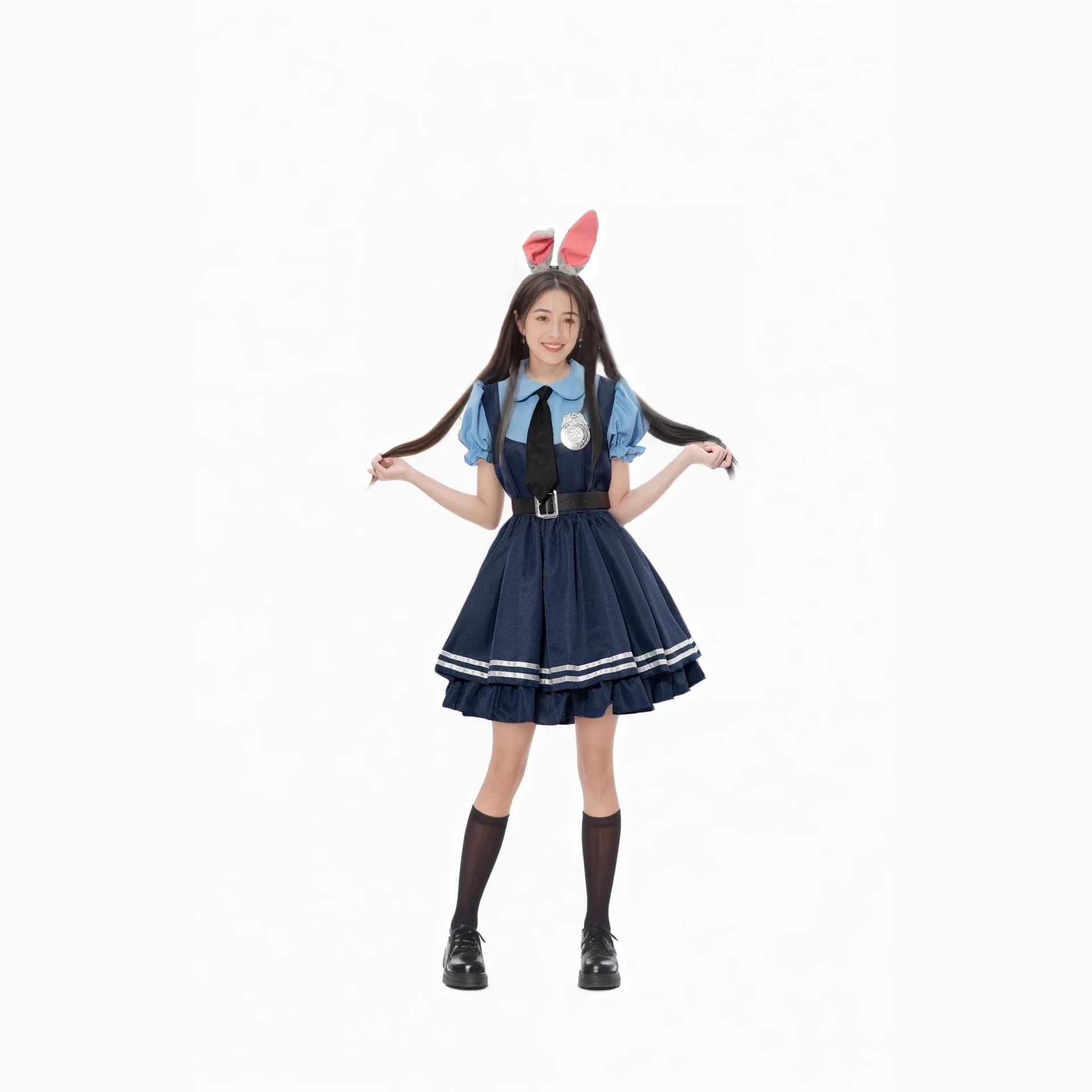 Zootopia Ni jupe jeu de rôle Anime Judy Police loween Performance Costume femmes vêtements traditionnels chinois