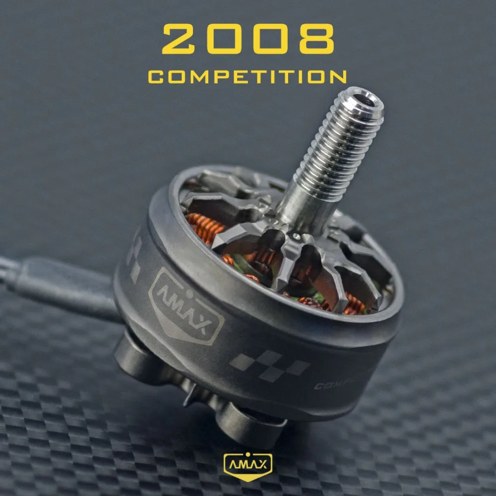 

Бесколлекторный двигатель AMAX 2008 Competition 3-8S с валом Φ5 мм для FPV RC скоростных дронов, моделей самолетов, квадрокоптеров, самолетов с фиксированным крылом, EDF-вентиляторов