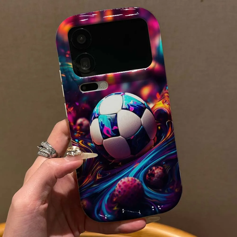

Football Cool Creative Pattern Phone Case For Xiaomi Mi 17 15 14 12 12T 11 11X 11i Lite Pro Max 5G NE Wave Oil White Soft