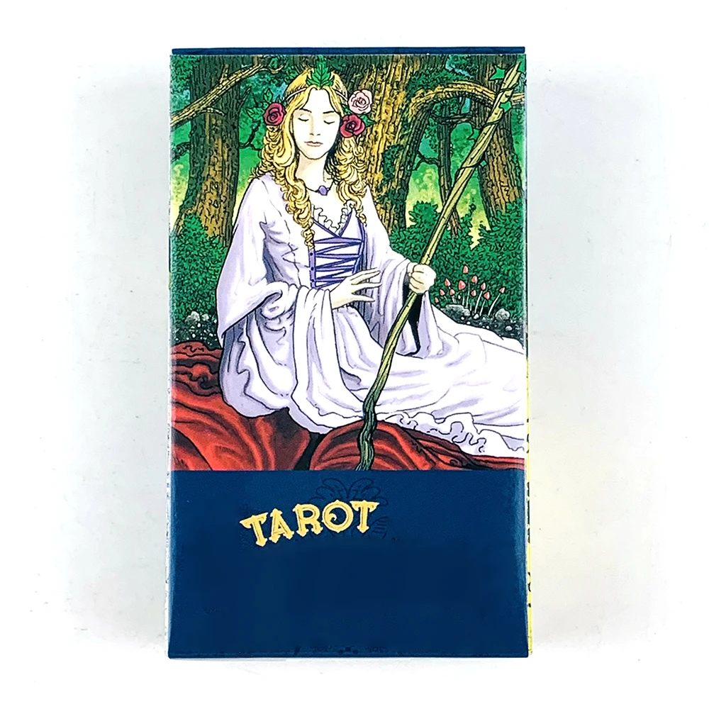 12CMX7CM Tarocchi Versione inglese Mazzo di tarocchi di divinazione con libro di guida, Mazzo di tarocchi di grandi dimensioni Gioco da tavolo di intrattenimento per famiglie