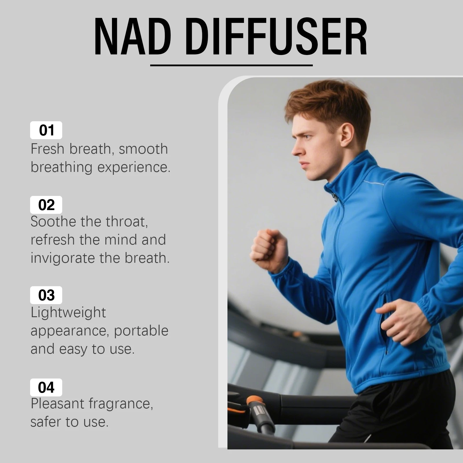 Kräuter-Diffusor-Stift NAD+ Diffusionsstift zur Fokussteigerung, Ermüdungslinderung, Vitalitätsverbesserung, für klaren Atem, Aromatherapie-Lufterfrischer-Stift – Detail 5