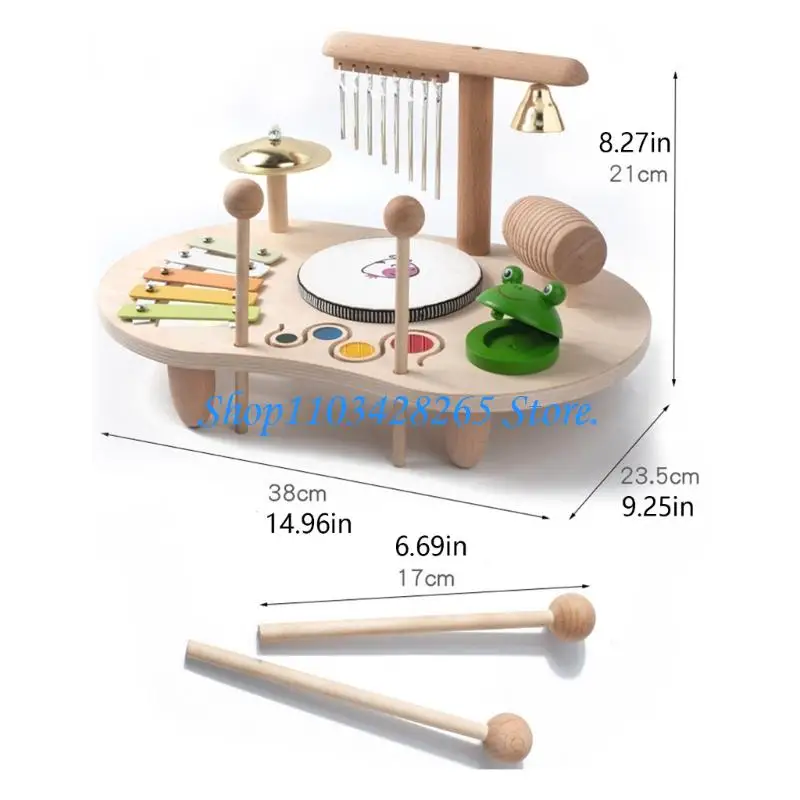 Musical Beating Drum Percussion Toy For Children Auditory Sensory Development G2TE