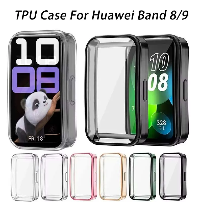 Displayschutzfolie für Huawei Band 9 8, vollständige Abdeckung, Stoßstange, weiche TPU-Schutzhülle für Huawei Band 9 8 Zubehör