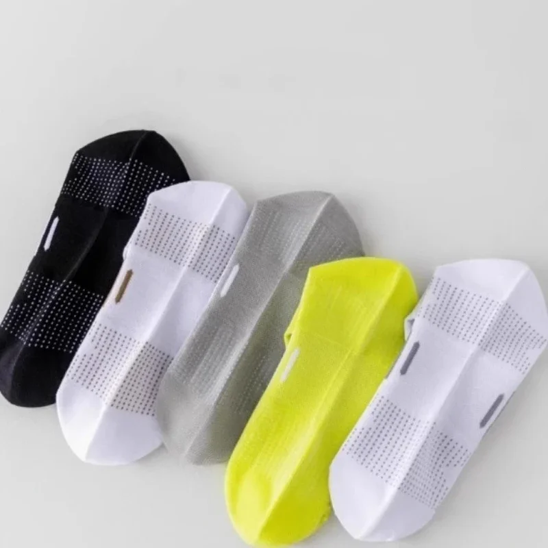 

5-парные спортивные мужские короткие носки с защитой от запаха, летние тонкие дизайнерские впитывающие пот короткие носки, простые удобные повседневные носки