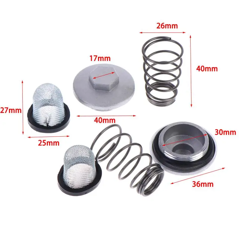 

Motorcycle Engine Plug with Oil Filter Drain Kit for GY6 50cc to 150cc Superior Moped Engine Care