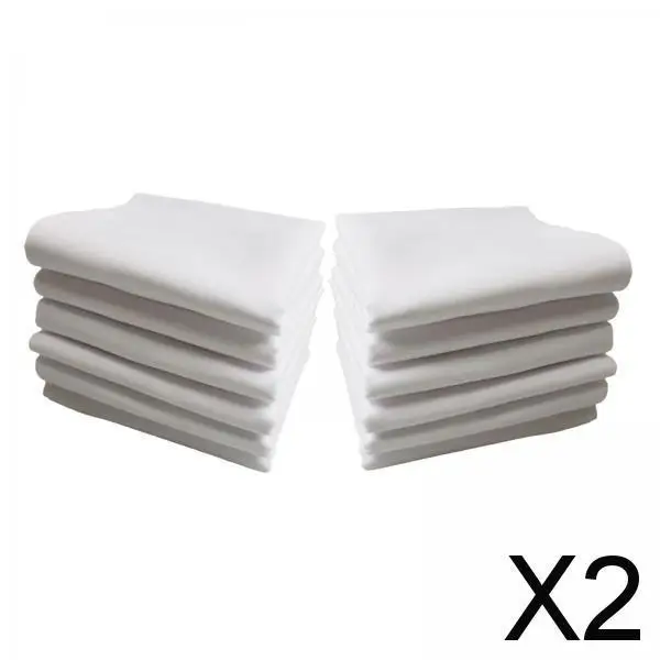 

Набор однотонных белых платков из чистого хлопка для кармана, 40x40 см, для свадеб, вечеринок, подарок для мужчин и женщин