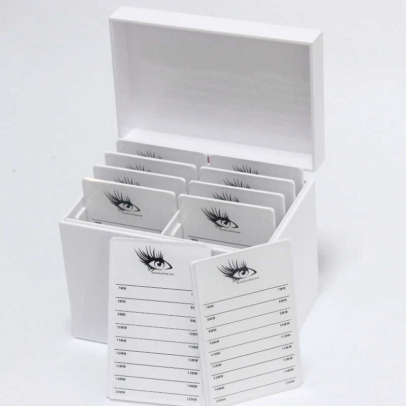 CNKESS wholesale Beauty Salon 10 Layers Acrylic Eyelash Extensions Storage Box Lash Tile Palette Box