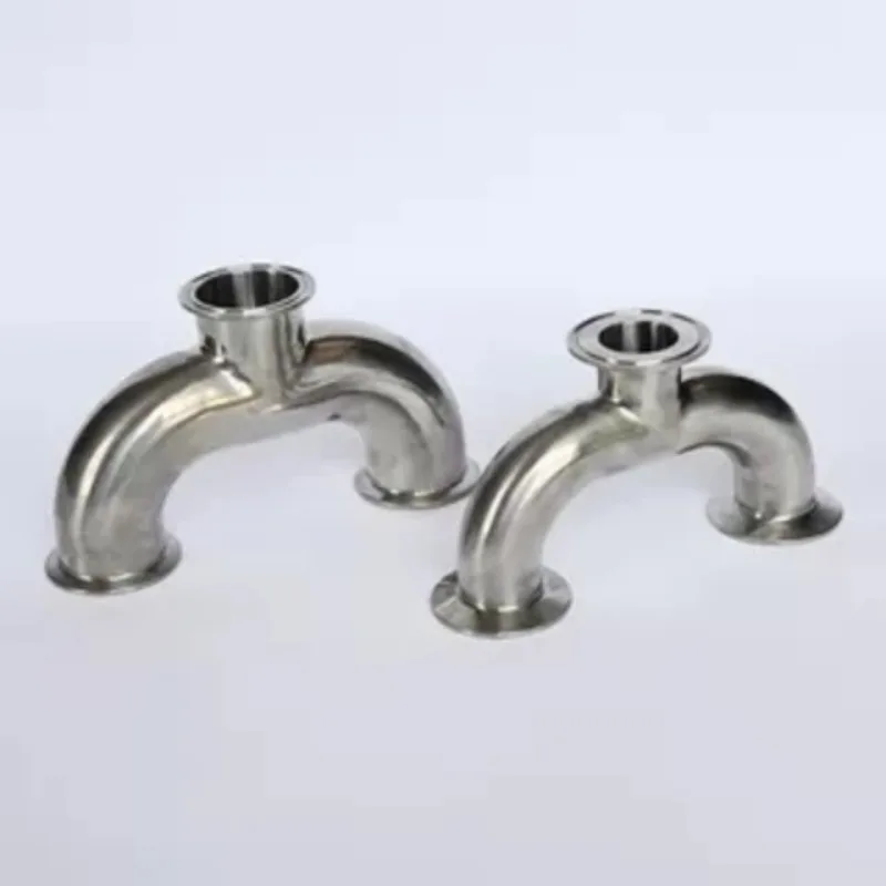 Stainless steel SUS304 material Sanitary grade quick loading U-shaped tee clamp tee filling machine accessories
