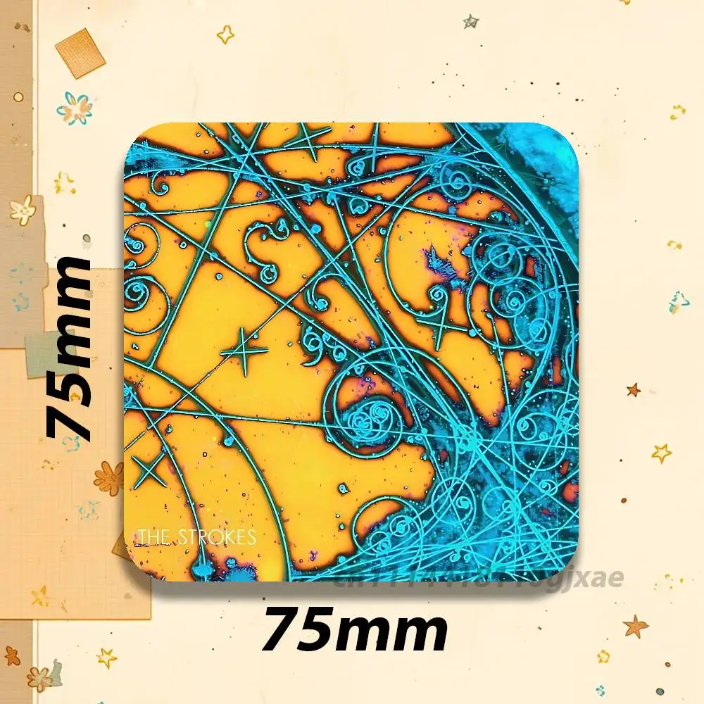 The S-Strokes The New Abnormal Fridge Magnet Personalized Magnetic Durable Plastic Square Picture Surface Fridge Magnets