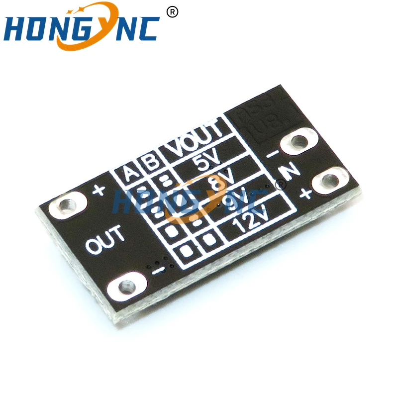 미니 DC-DC 부스트 스텝 업 컨버터, 전압 조정기 PCB 보드 모듈, 3V, 3.2V, 3.3V, 3.7V, 5V, 9V-12V, 5V, 8V, 9V 설정 가능