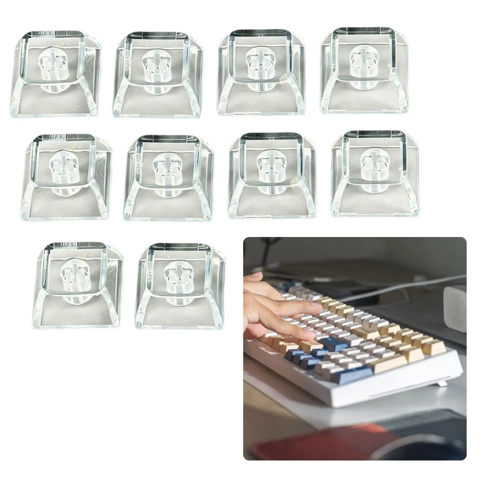 Gaming Keyboard Keycaps XDA Profile Low Profile Keycap Set Ergonomic Accessory for Mechanical Keyboard