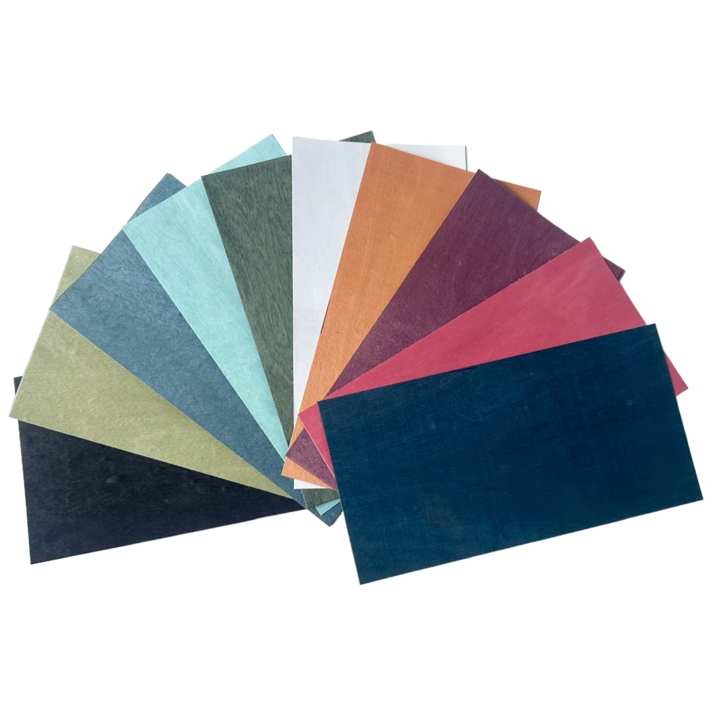 10-Pack, 10cmx20cmx0.5mm Dyed Maple Veneer Pack for Fingerboard, Marquetry and Inlay Work Natural Wood Sheets of Multiple Colors