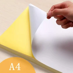 A4 210mm X 297mm Matt White Self Adhesive Easy Peeling Printable Sticker Paper For Inkjet Printer 20/30/50 Sheets