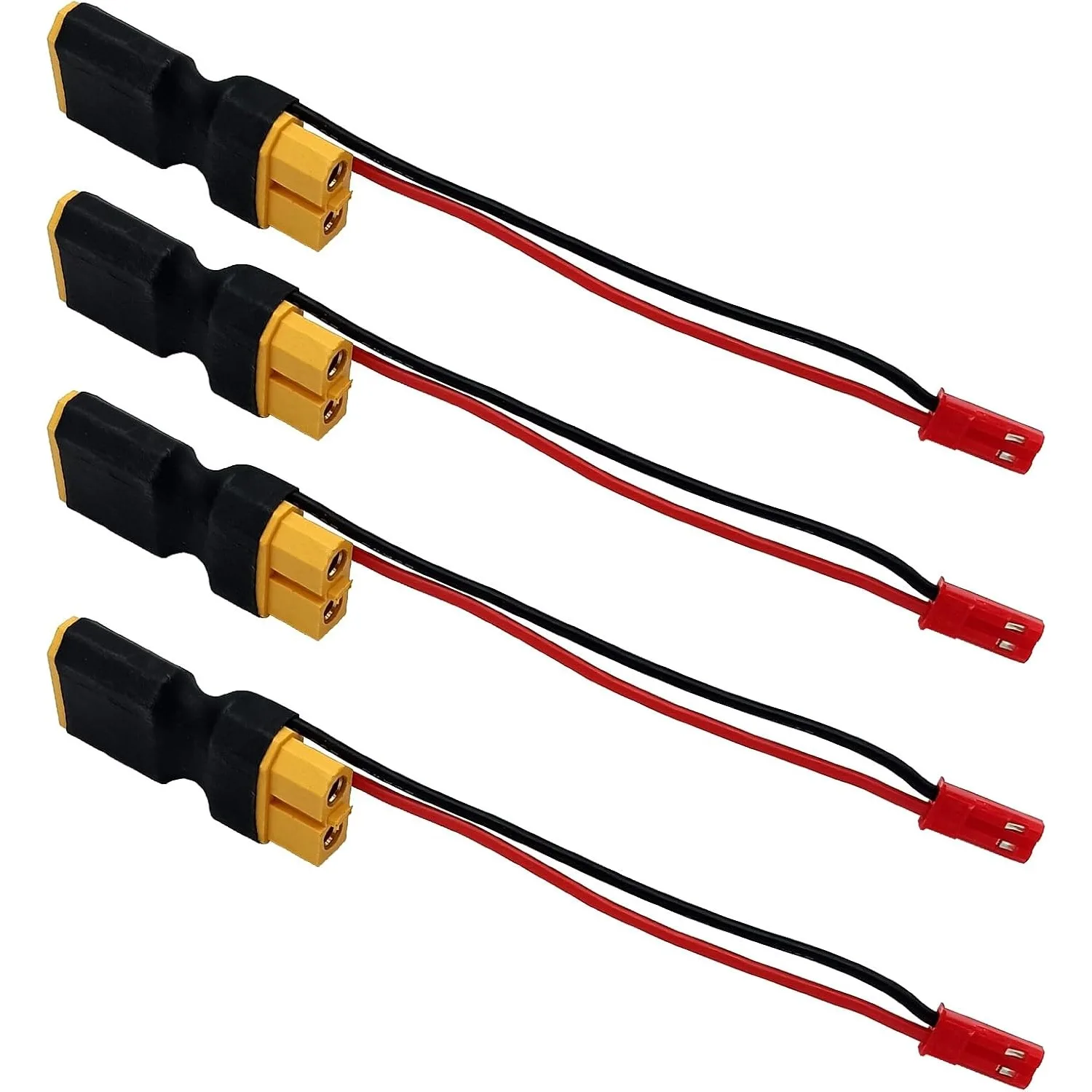 1PCS XT60 Male-Female Connector with JST Wire Silicone Cable Adapter for FPV Gimbal LED Power Supply RC Lipo Battery Drone