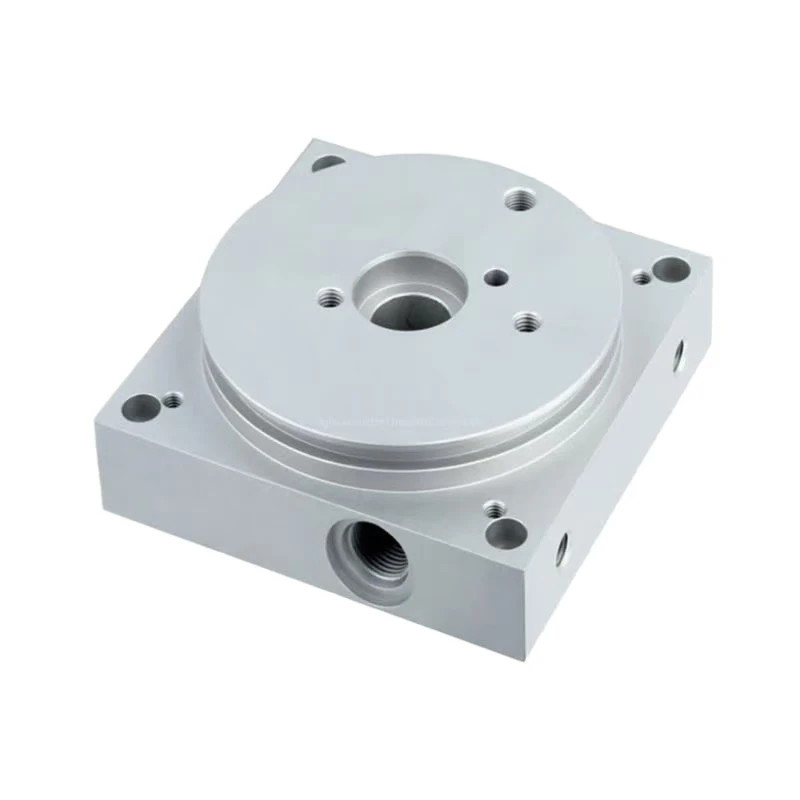 Aluminum alloy square porous structure metal adapter plate CNC machined aluminum alloy square porous industrial connection seat