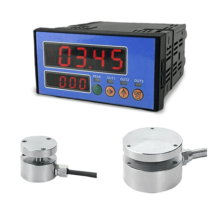 25mm Miniature Compression And Tension Sensor Load Cell +load Cell Indicator display 5KG 10kg 20kg 30kg - 1 Ton 2t Biosensor