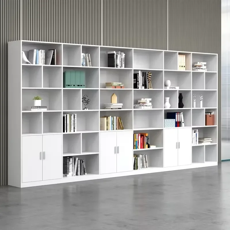 Modern Luxury Wooden Lattice Filing Cabinet Floor Display Office Bookcase Locker Organizer Drawer Type Storage