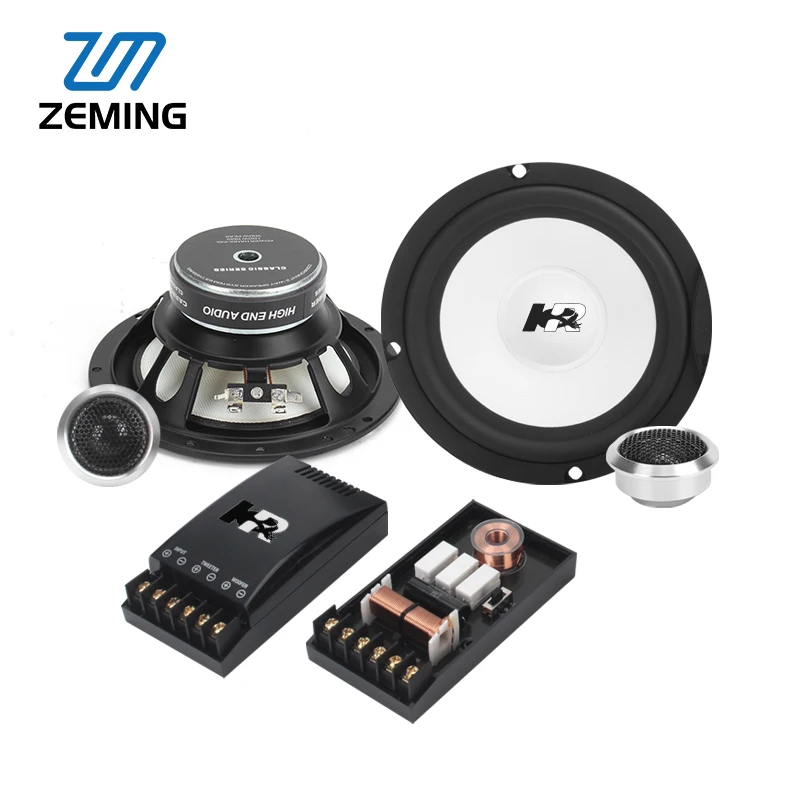 Zeming Audio YS-65203 High End Glass Fiber Cone 2 Way Car Speakers 6. 5 Inches Car Component Speaker Sound System