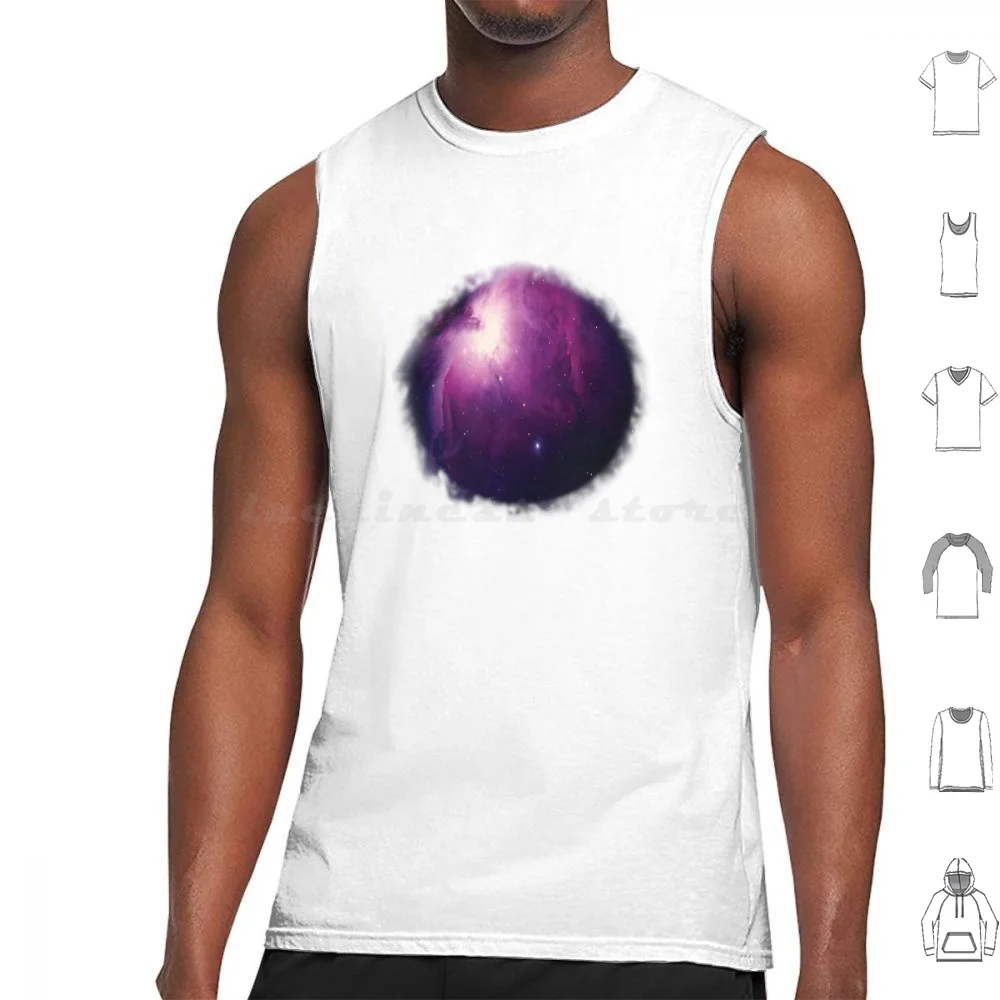 Nebula Ball Tank Tops Vest Sleeveless Nebula Space Galaxy Stars Astronomy Universe Science Blue Cosmos Purple Sci Fi Star