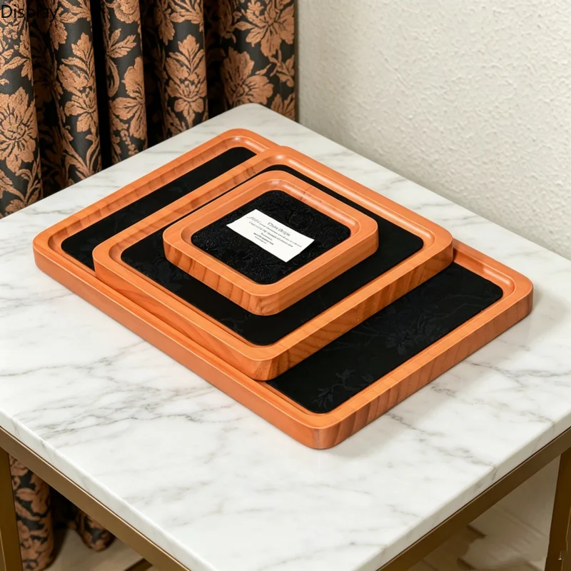 Luxury Wooden  Jewelry Tray, Eid Gift for Her, Storage & Display for Ring Necklace Bracelet Beads, Counter Prop