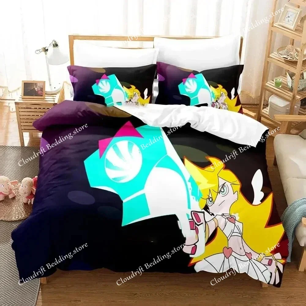 Anime Panty Stocking Garterbelt Bedding Set Boys Girls Twin Queen Size Duvet Cover Pillowcase Bed Kids Adult Home Textileextile0