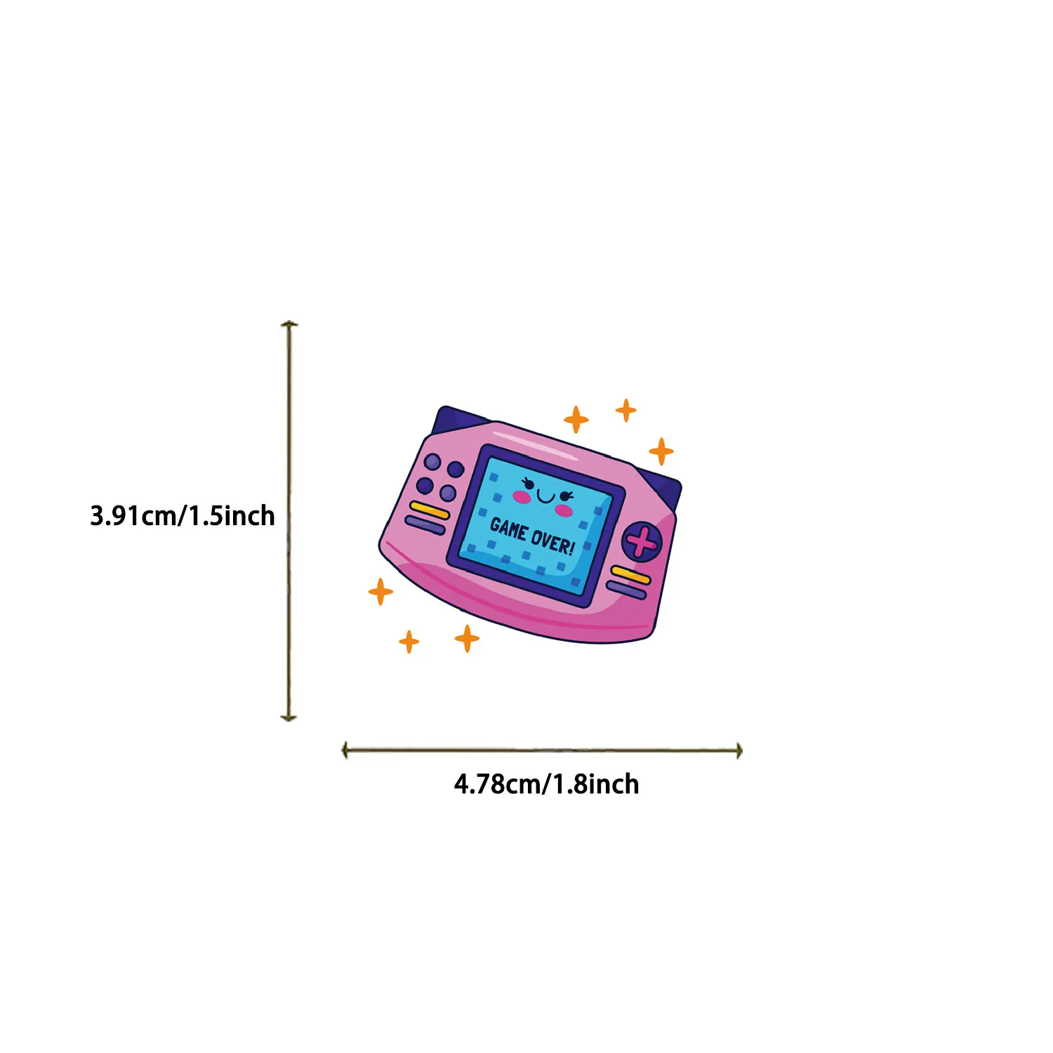 60pcs Game Pad Cartoon originality Sticker suitable for Notebook computer Luggage  Refrigerator skateboards phone cases sticker