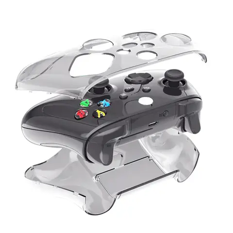 Hard Protective Case Anti-Slip Handle Shell Shockproof Transparent Skin Housing Case for Xbox Series X/S Controller  Accessories