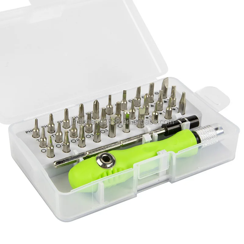 Medium Size 32 in 1 Multi-functional Portable Hardware Tools Screwdriver Set of Tools50 Pieces Wholesale Price