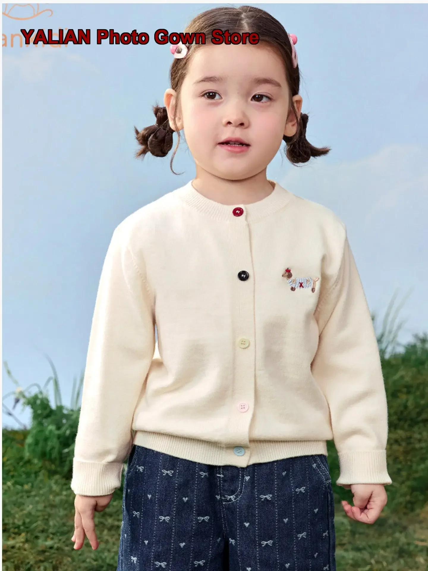 Kids Cardigan Autumn 2026 Chic Baby Knit Cardigan Boys Spring Autumn Outerwear Little Girls