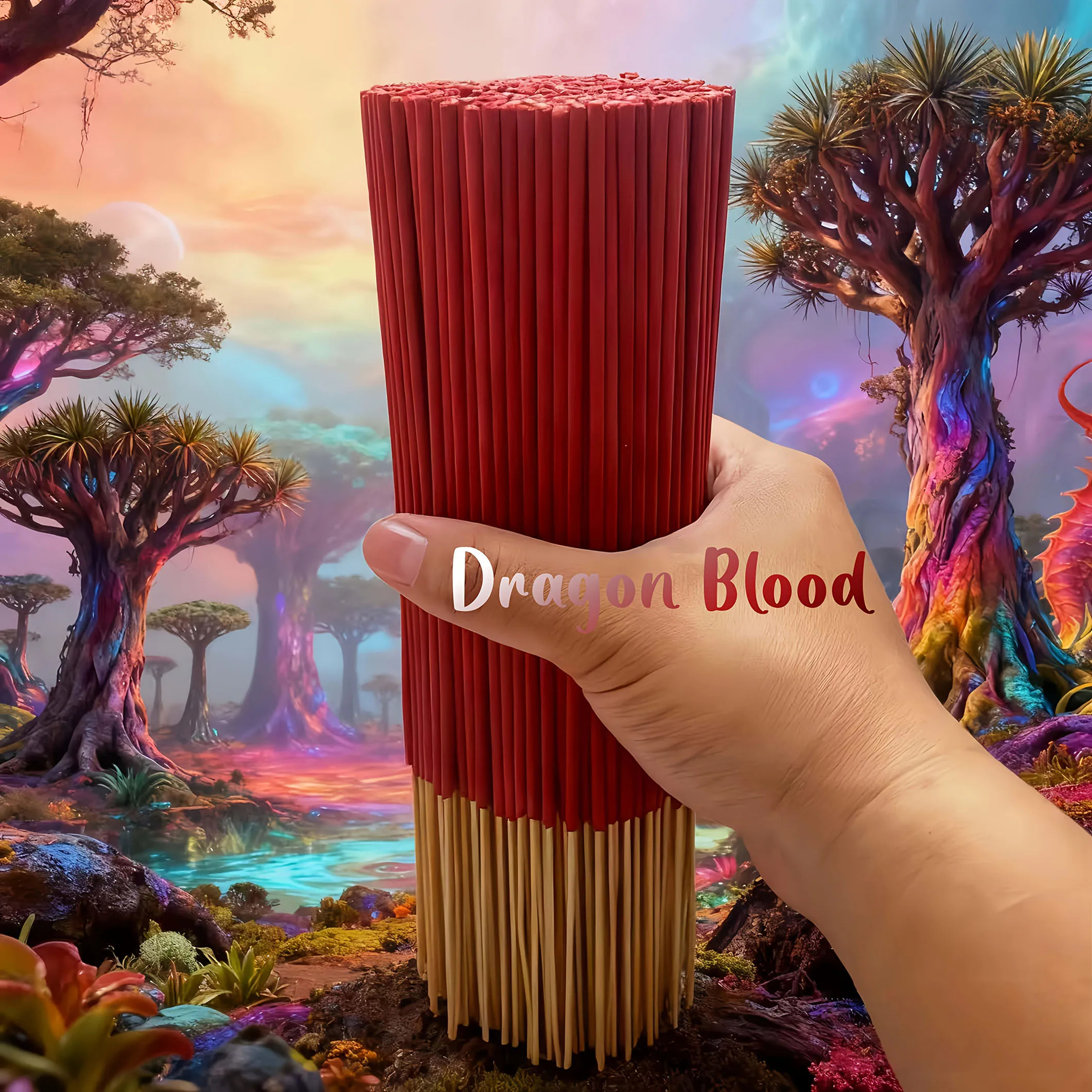 19/51/171/401/701 Morceaux d'encens de sang de dragon - Bois de bambou, Encens traditionnel chinois Feng Shui, crée un parfum romantique, adapté à la purification, au yoga, à la méditation et aux