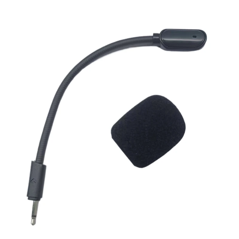 

Highly Clearly Boom Microphone Compatible for 100 Headphones Adjustable Design