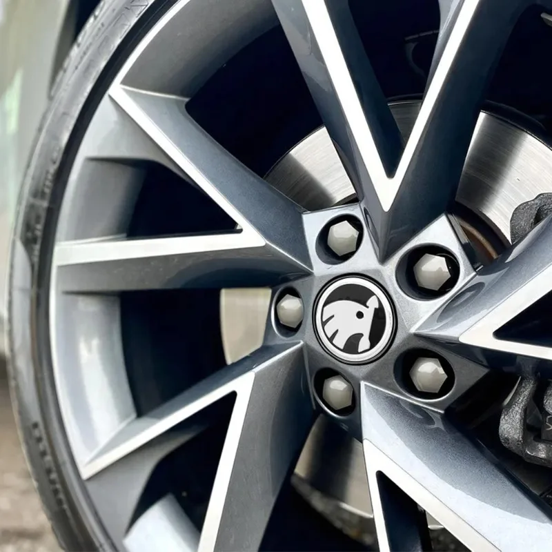 4pcs 55/65mm Car Original Wheel Center Cover Hub Cap For Skoda Roomster Octavia Rapid Fabia Yeti Superb RS Scala VII Karop Kamiq view 4