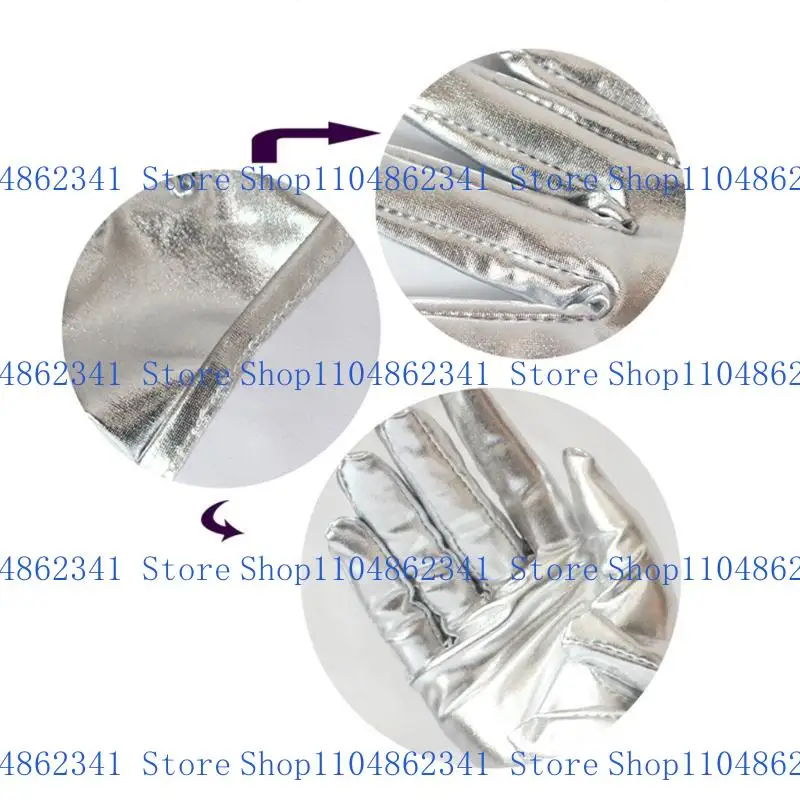 

5asd Dazzling Gloves Leather Gloves Bachelorette Party Costume Dress Accessory