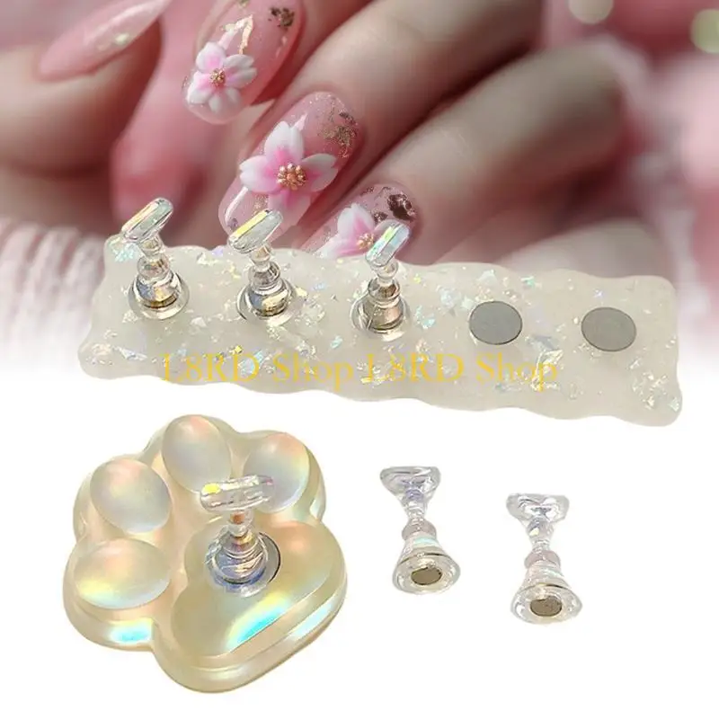 

L8RD Nails Practice Holder Cats Paws Nails Practice Stand Nails Display Stand Tips Holder for Nails Enthusiasts