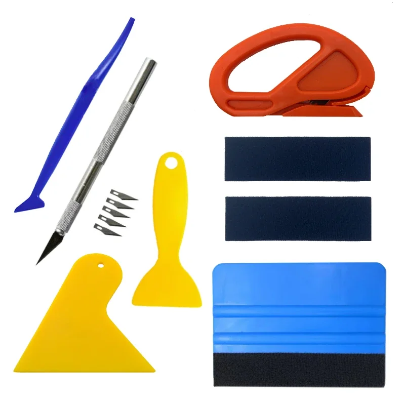 New Small Scraper For Car Window Film Car Vinyl Wrap Tool Kit Glass Cleaning Can Be Used For Mobile Phone Film Car Accessories