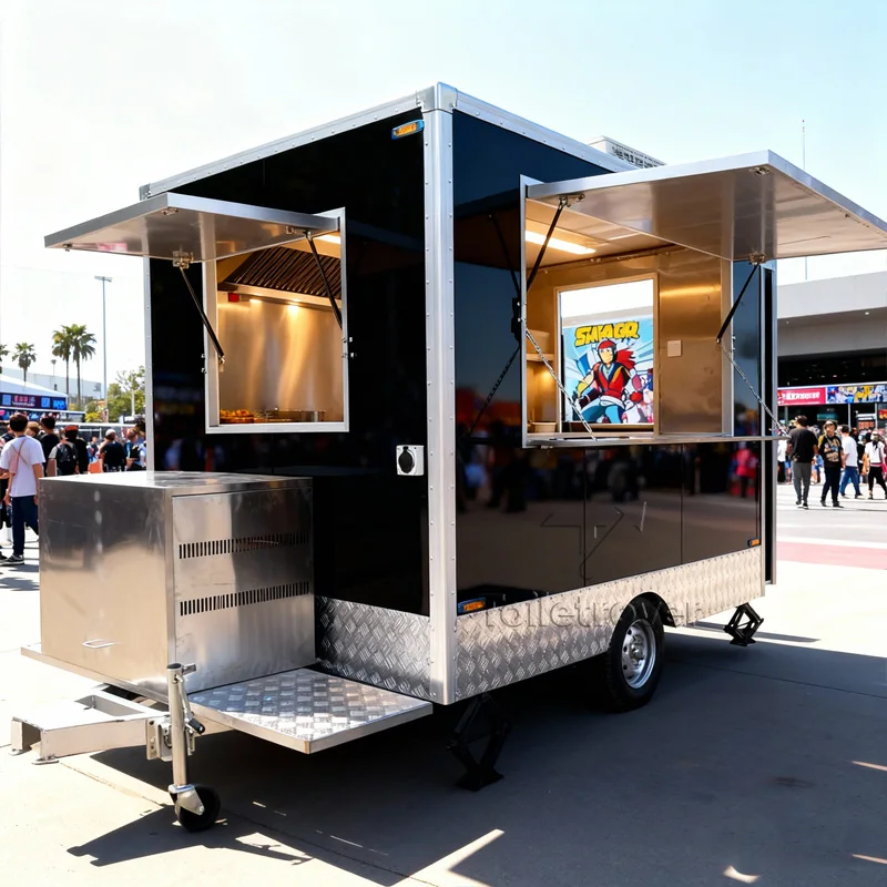 

Fully Equipped Food Trailer Dessert Vintage Food Trailer Pancake Commercial Vegetable and Fruits Mobile Food Truck for Sale Usa
