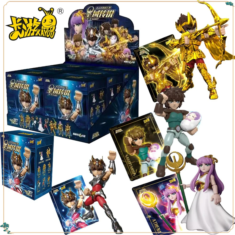 

Kayou Original Saint Seiya Action Figure Blind Box Cartoon Anime Q-version Characters Model Toys Kids Birthday Gifts Wholesale