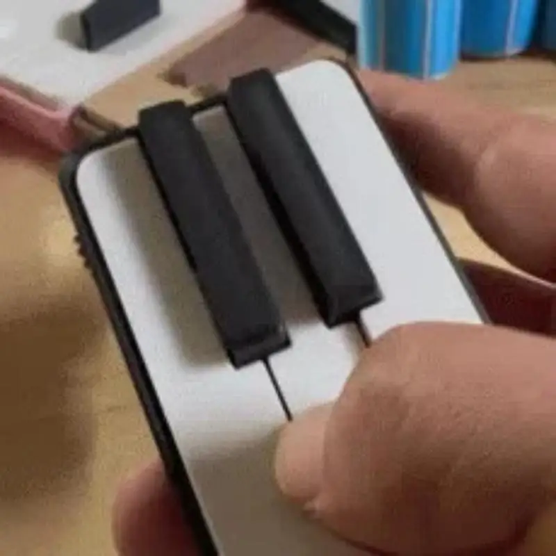 3D-gedruckte Klaviertastatur-Klickfigur zum Drücken, entspannend, geeignet für Büro, Schreibtisch, Partyspiele, Musikalischer Tastendrucker – Detail 6
