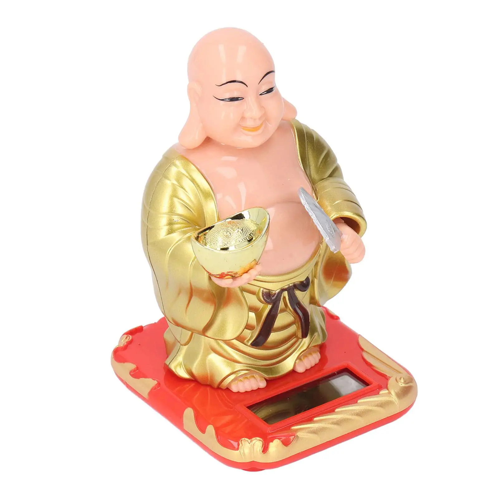 

Eco-Friendly Solar Buddha Statue - Maitreya Ornament for car Decoration, Lucky Energy-Saving Figure