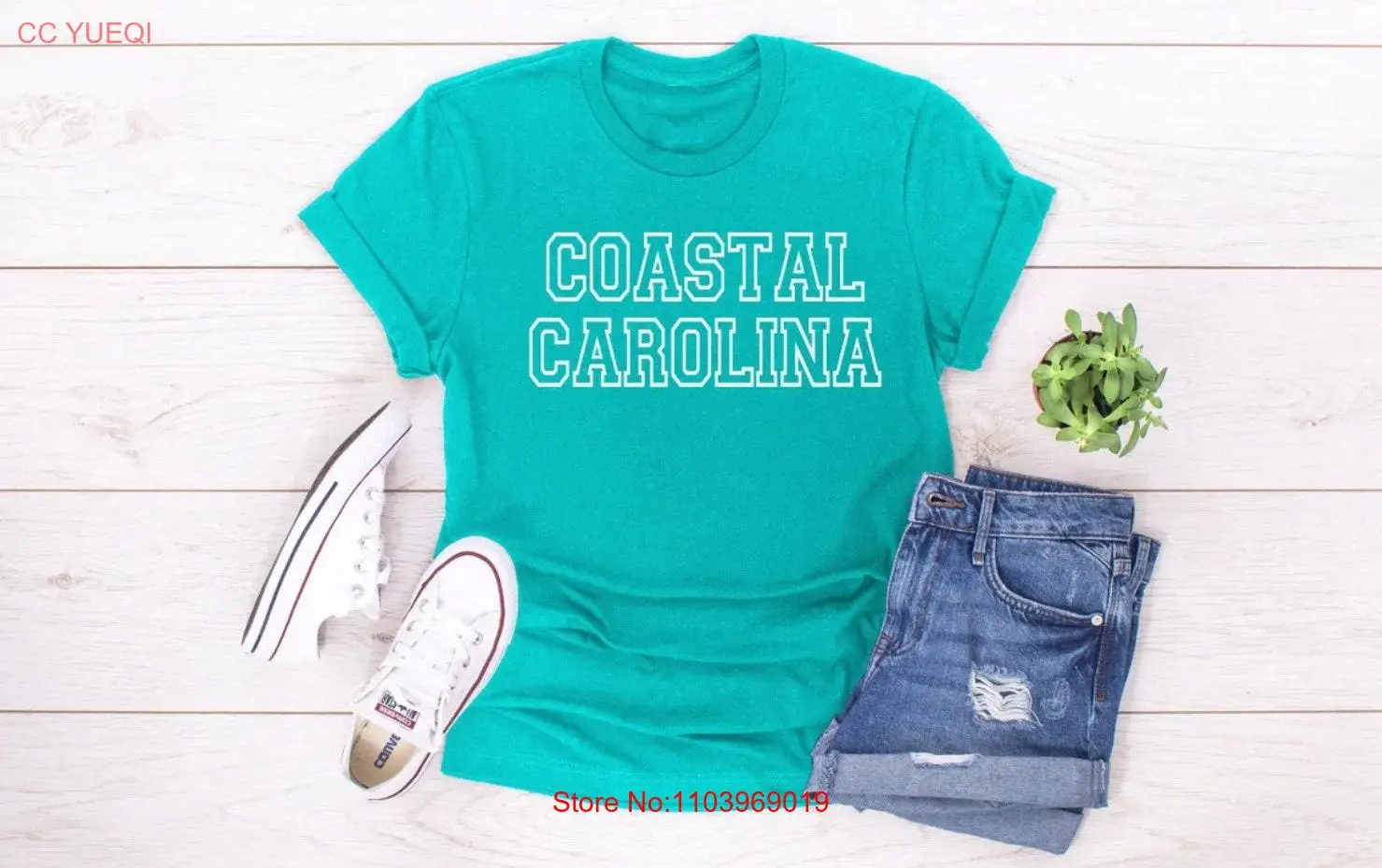 Coastal Carolina Chanticleers School Spirit Ретро футболка Tailgate Teal Nation College Game Day CCU с длинными или короткими рукавами