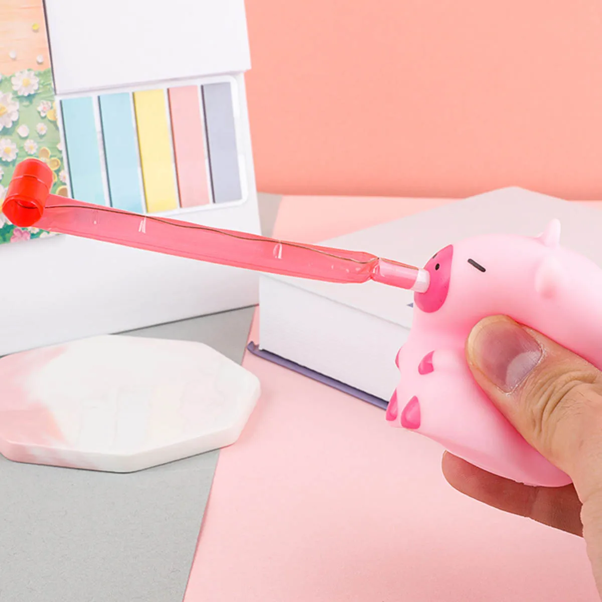 Divertido juguete para apretar Capybara, juguete sensorial creativo con lengua adhesiva para niños, sonido de descompresión, rizo, lengua, Fidget