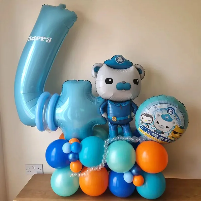 Kit de ballons sous-marins Octonauts pour événements festifs et décoration de table, avec maintien stable de l'hélium