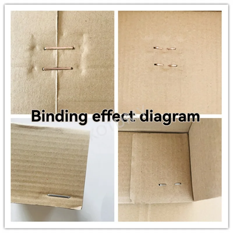 Máquina de encuadernación de cartón, cajas corrugadas, máquina de sellado de cartón operado por pie