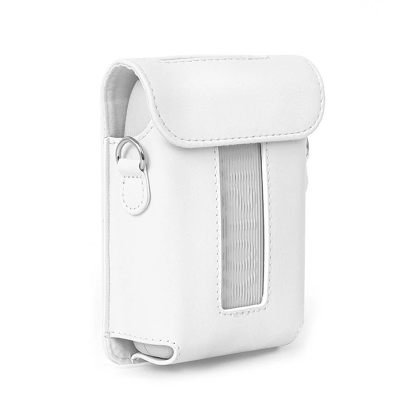 حقيبة كتف محمولة تحمل الطابعة لـ Instax Mini Link 3، حافظة جلدية PU مضادة للغبار مع رفقاء السفر بحزام الكتف