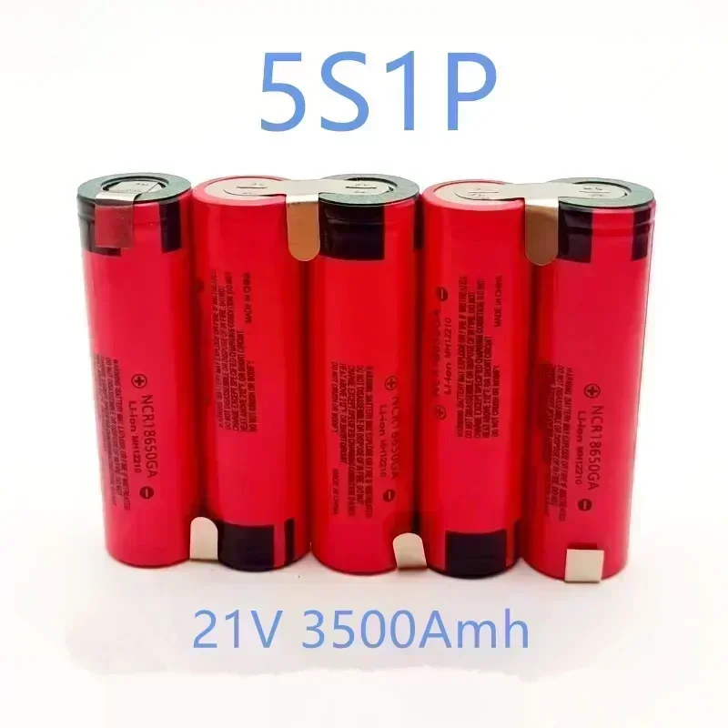 Top - Notch 18650 GA 30A 3500mAh Lithium Battery, 2S1P 3.7V - 25.2V - A Great Power Solution for Screwdriver and Drill