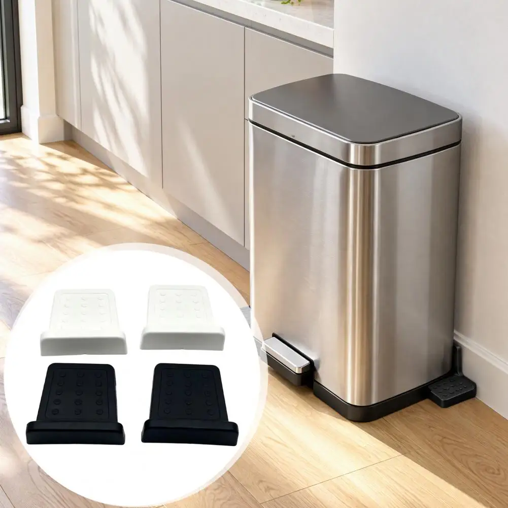No Drill Trash Wall Protector 2pcs Trash Wall Protectors No-drill Garbage Bin Bumpers Kitchen Office Floor Stoppers to Prevent